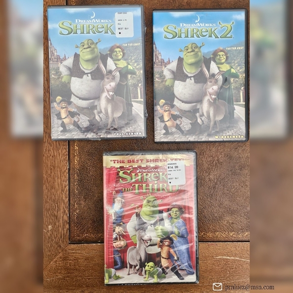 DreamWorks Shrek DVD Bundle of 3 - Picture 3 of 4